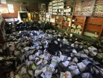 Incêndio destrói 9.000 livros de biblioteca